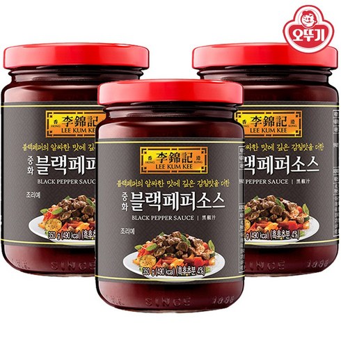 이금기 블랙페퍼소스 350g x 3개