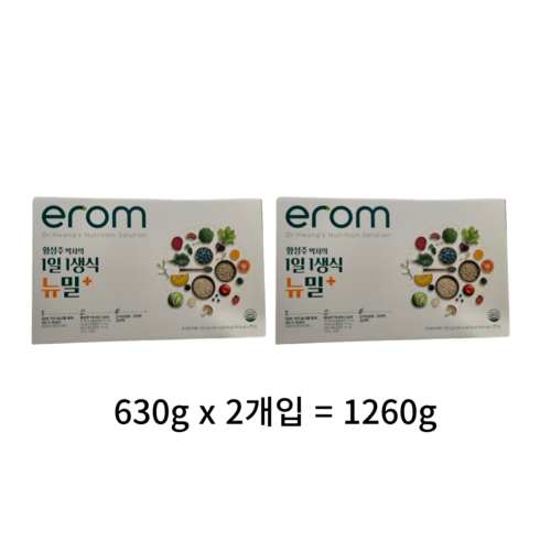 [이롬] 황성주 박사의 1일 1생식 뉴밀 플러스, 1260g, 1개