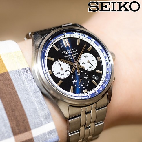 세이코빈티지 - 세이코 SEIKO SSB427P1 ChronoGraph Watch 크로노그래프 청판 남자 메탈 시계 백화점 AS 가능