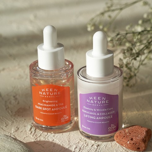 닥터올가 바쿠치올&콜라겐 탄력앰플 30ml + 기미앰플 슬로우에이징 앰플세트, 닥터올가 쇼핑백 1개 178738