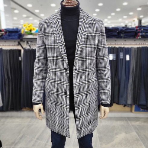 세르지오 멀티컬러 울혼방체크 코트SCTURMJ4291