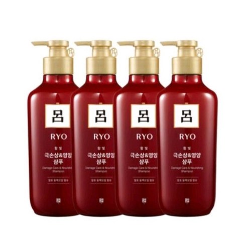 [무료배송]려 함빛 극손상&영양 샴푸 550ml 4개, 0.55l