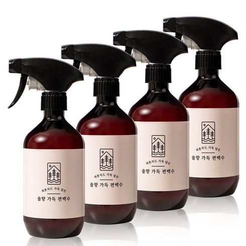 피톤치드탈취제솔향 - 솔향가득 잎편백수 1+1 천연 피톤치드 스프레이, 4개, 500ml