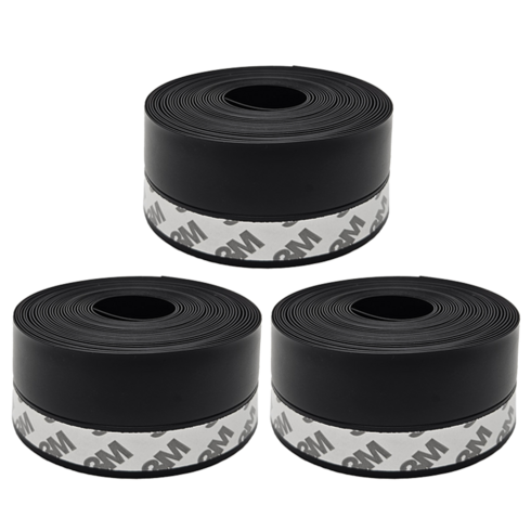 코지메이트 틈새노노 접착식 문풍지 테이프, 블랙 (폭 45mm x 길이 5m), 3개