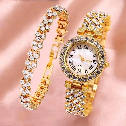 BestStar 여성 패션시계 디럭스 큐빅시계 생일선물 기념일선물 시계+팔찌 3137