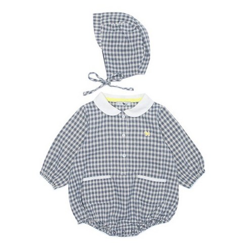 블루독베이비 체크바디수트 4411360401