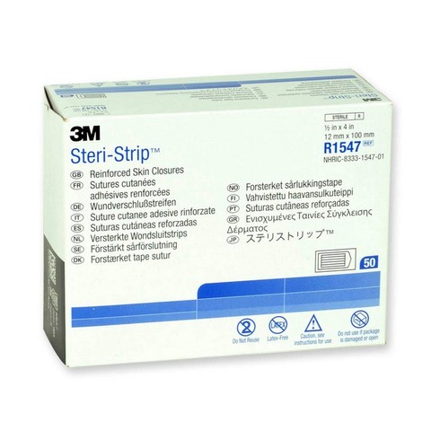 ○의료친구○ 3M 스테리스트립 R1547 피부봉합테이프 50매입 의료용♭ 봉합테이프 피부봉합테잎 SteriStrip 크로저밴드 클로저테이프, Option