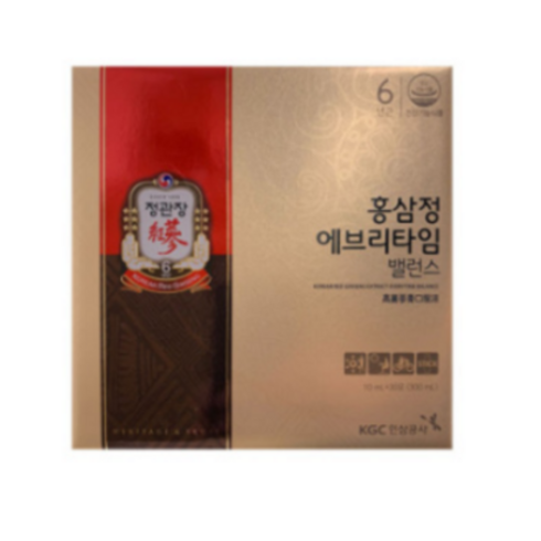 [정관장]홍삼정 에브리타임 밸런스 30포/4+1박스 총5박스, 15박스, 30포, 300ml