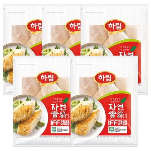 하림 IFF 무항생제 닭가슴살 1kg x 5봉, 1kg(1개), 5개