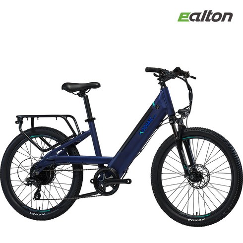 2024 코디악 24S 48V 500W 15Ah 24인치 저지상고 프레임 고성능 전기자전거, 매트 다크 블루