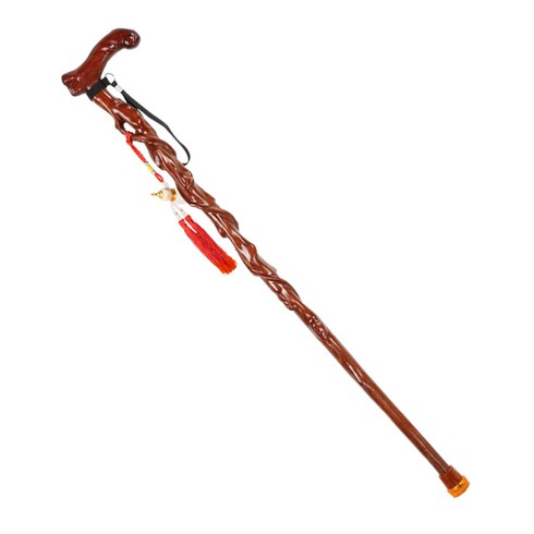 감태나무지팡이 연수목 할아버지선물 원목 노인, 03 뿌리조각 지팡이-원목색 키161-165cm