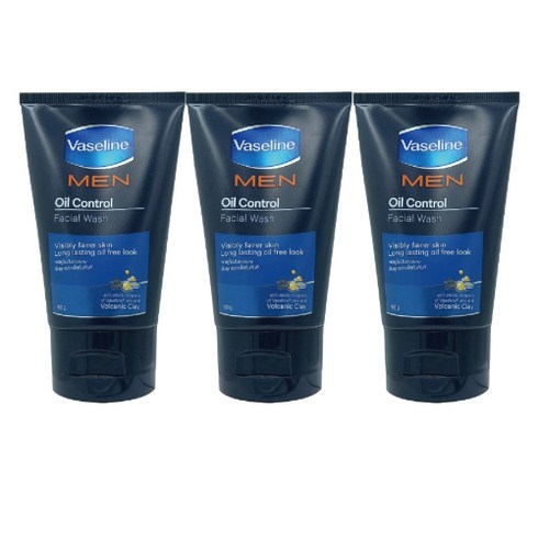 Vaseline Men 바세린 맨 오일 컨트롤 페이스 워시 클렌징 폼, 100g, 2개