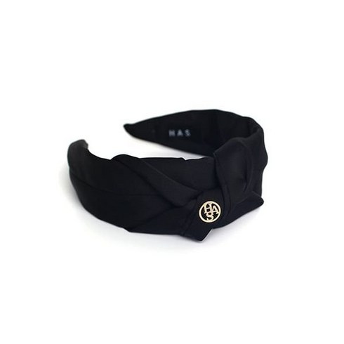 HAS BFH001 Black Round logo Hairband 151173
