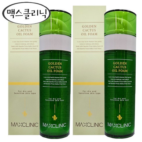 2024년 맥스클리닉 골든선인장 오일폼 110gX2개+파우치2매, 2개, 110g