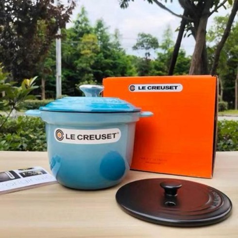 르쿠르제 고메 밥솥 냄비 18cm 주물 무쇠 2L LE CREUSET, 그린_18cm, 1개