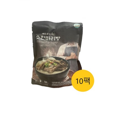 박수홍 착한 뼈없는 소한마리탕 750g x 8팩 - 박수홍의 착한 소한마리탕 5봉, 10개, 750g