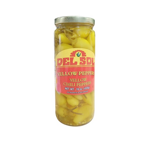 델솔 옐로 칠리페퍼스 454g 칠리 페퍼 고추 피클, 1개