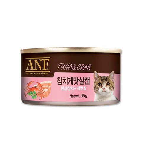 ANF 고양이 간식캔 95g 6종, 참치게맛살캔 95g 24개