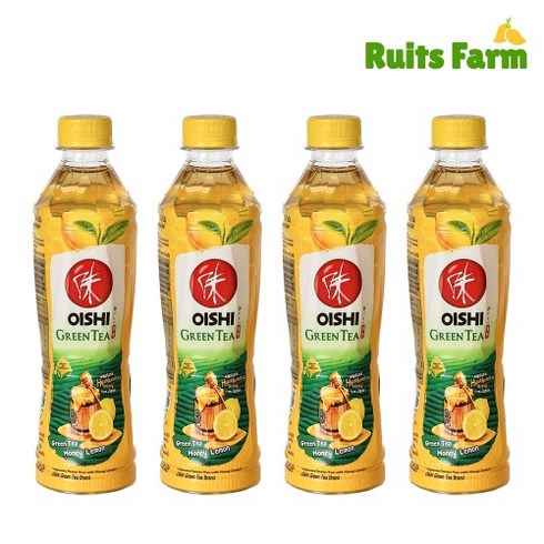 WORLDFOOD 태국음료 오이시 그린티 허니레몬 oishi green tea lemon thaifood, 24개, 380ml