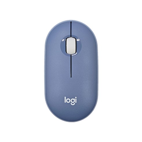 로지텍 페블 M350 무소음 무선 마우스 MR0075, 블루베리
