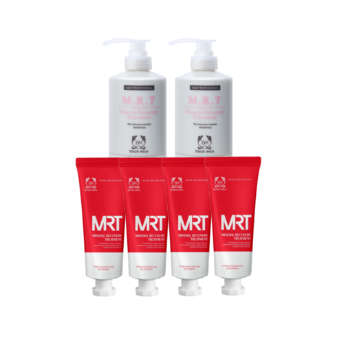 블랙미카 MRT 미네랄 리커버리 헤어 트리트먼트 500ml 휴대용 샘플 1개 증정, 2개