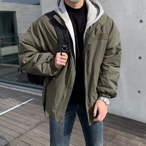 2023년 가성비 최고 야상브랜드 - [당일출고] 양털 덤블안감 CN 오버핏 숏 야상 개파카