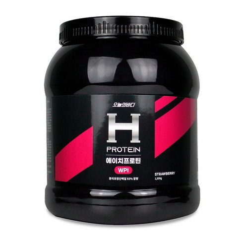 오늘의바디 에이치 프로틴 WPI 딸기맛, 1개, 1000g