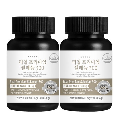 온푸드 리얼 프리미엄 셀레늄 300 54g, 90정, 2개