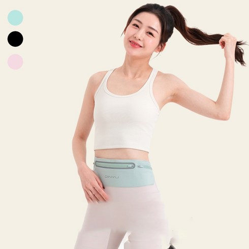 셀휘 런닝 마라톤 플립 벨트 가방, 에메랄드그린