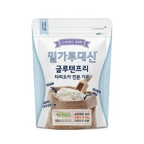 타피오카가루 - 밀가루대신 타피오카 전분가루 글루텐프리 500g, 1개