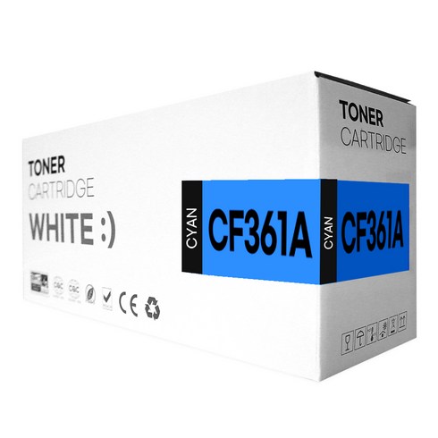HP 508A 토너 CF360A 재생 토너 CF361A CF362A CF363A M552n M553dn M553n, 1개, CF361A 파랑