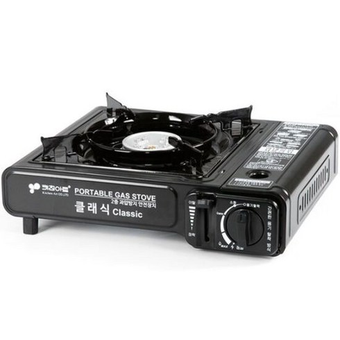 2023년 가성비 최고 부르스타 - 키친아트 클래식 휴대용 가스렌지 클래식 KA-2500, 블랙, 1개