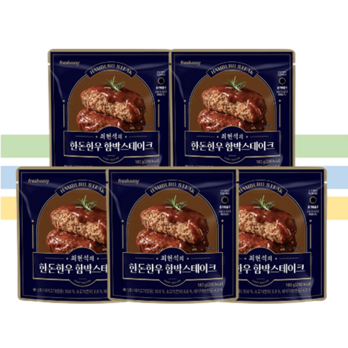 프레시지 최현석의 한돈 한우 함박 스테이크 180g 5개, 180g 5팩