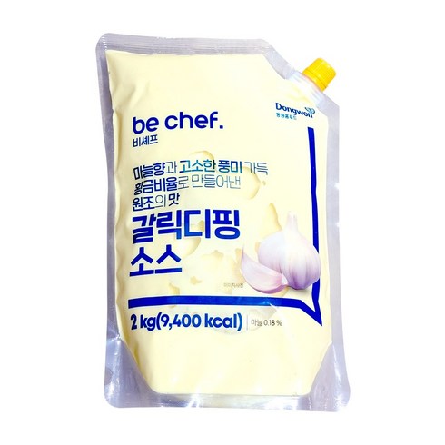 동원홈푸드 삼조쎌텍 갈릭디핑소스 2KG 업소용소스 딥핑소스 피자용, 1