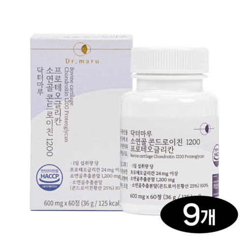 닥터마루 소연골 콘드로이친1200 프로테오글리칸, 60정, 9박스