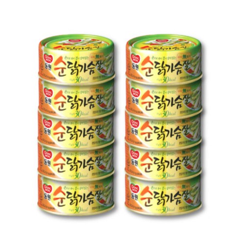 동원 순닭가슴살 통조림, 90g, 10개