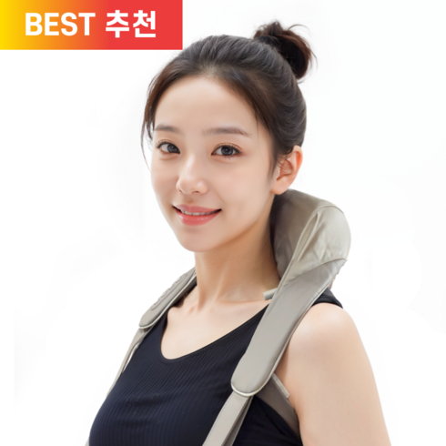 [기간한정 5000원 쿠폰할인] NEW 라몬트 BEST 2 in 1 목 어깨 마사지기 안마기 온열 c-type 2단계 작동모드 승모근 전신 가정용 휴대용 간편세척, NEW 라몬트 목 어깨 마사지기