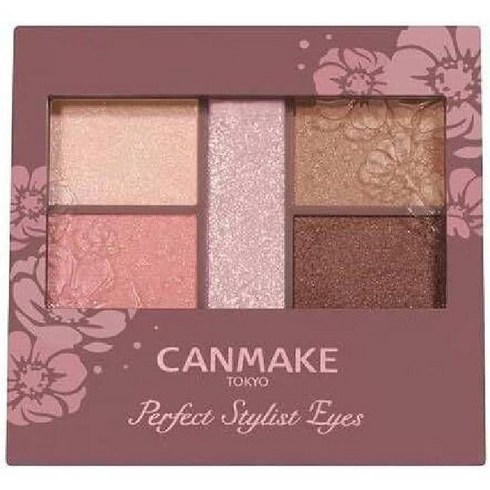 Canmake 캔메이크 일본화장품 아이섀도우 5색 13종 퍼펙트 스타일리스트, 05 핑키 초콜릿, 1개