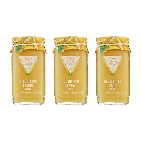 (영국직배) 코티지 딜라이트 올 버터 레몬 커드 310g 3팩 cottage delight All Butter Lemon Curd