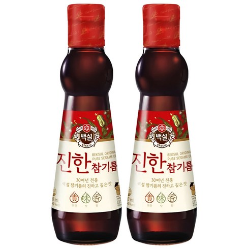 CJ 백설 진한 참기름 320ml, 2개