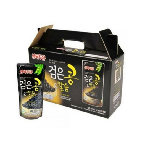 2023년 가성비 최고 삼육두유 - 삼육두유 검은콩&칼슘 검은콩두유 파우치, 190ml, 60개