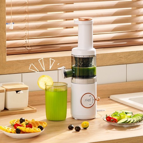 2024년 가성비 최고 juicemaster - CEOOL가정용 휴대용 전동 찌꺼기 즙 분리 과일 야채 착즙기, 화이트