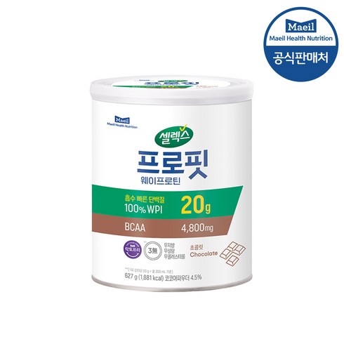 셀렉스 프로핏 웨이프로틴 파우더 초콜릿, 627g, 5개