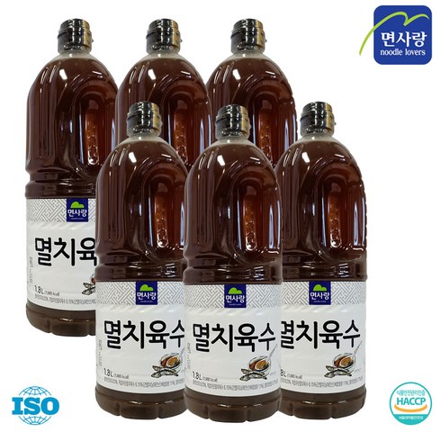 면사랑 멸치육수, 1.8L, 6개