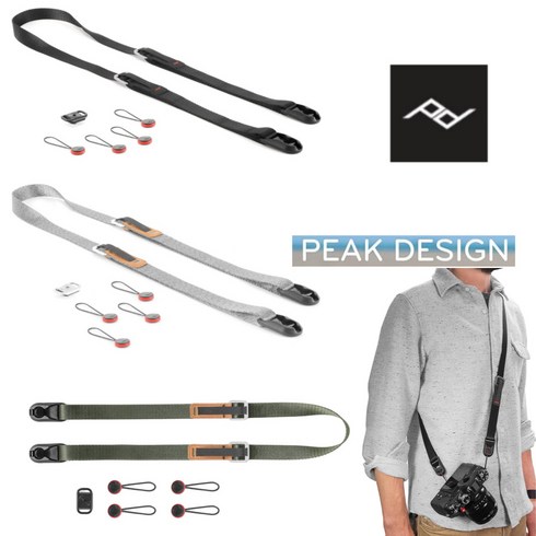 픽디자인 - Peak Design 픽디자인 카메라 스트랩 넥스트랩, 블랙, 1개