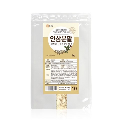 인삼가루 - 윤고집 인삼분말 1kg, 1개