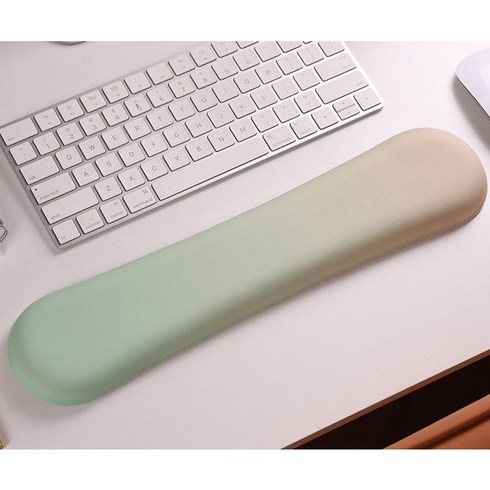 프라홈 파스텔 하트 키보드 마우스 실리콘 패드 받침대 쿠션 팜레스트 17종, 키보드 그린, 1개