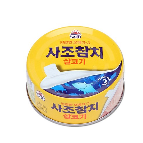 사조참치 살코기 안심따개, 135g, 12개