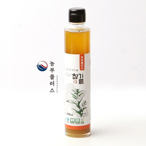 농부플러스 국산 저온압착 참기름, 1개, 200ml