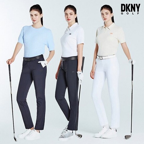 DKNY GOLF 24SS 여성 라운드 썸머 니트 2종  스카프 1종 - DKNY GOLF 24SS 여성 여름 기능성 골프 팬츠 2종